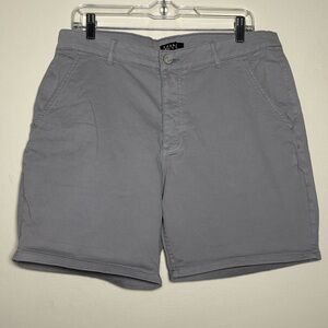 boohooMan Skinny Fit Chino Gray Shorts Size M